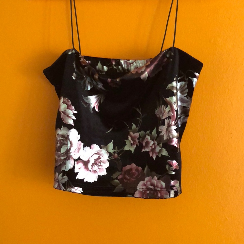 Floral crop top